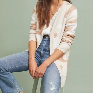 NWOT Anthropologie camo knit cardigan